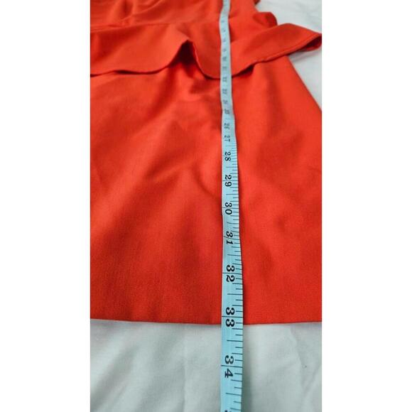 H&M Women's Peplum Dress - Vibrant Red, Size 6 - Picture 7 of 7